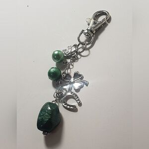 Irish Stone & Pendant Key Chain (3 for $20 SALE)